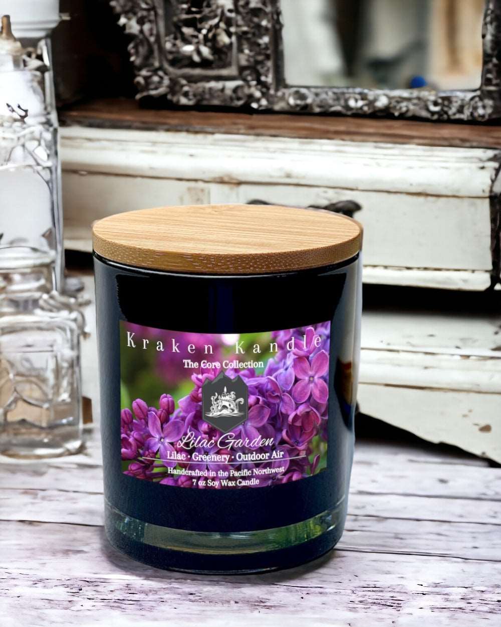 Lilac collection greenery candle making the house feel like home