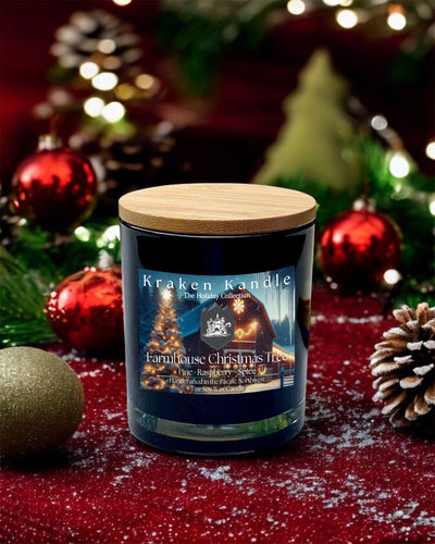 Farmhouse Christmas Tree Candle