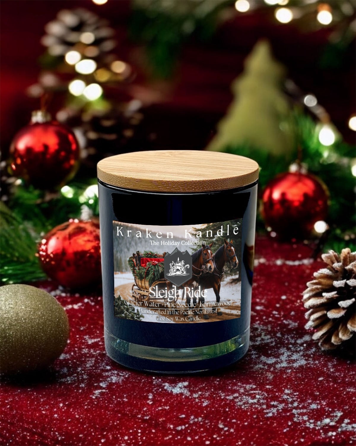 Sleigh Ride Christmas Candle